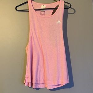 size m pink adidas tank top. 3 for 25 tank deal available in below post!